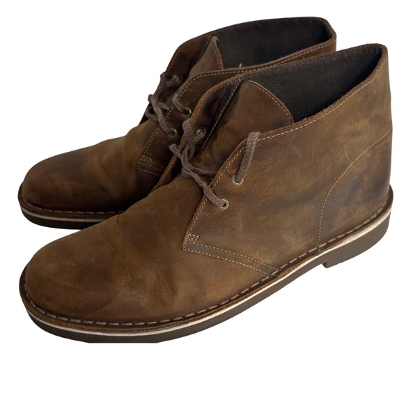 Clarks Bushacre 2 Chukka Boots Mens Sz 9 M Leather Beeswax Brown Ankle Lace Up main image 11